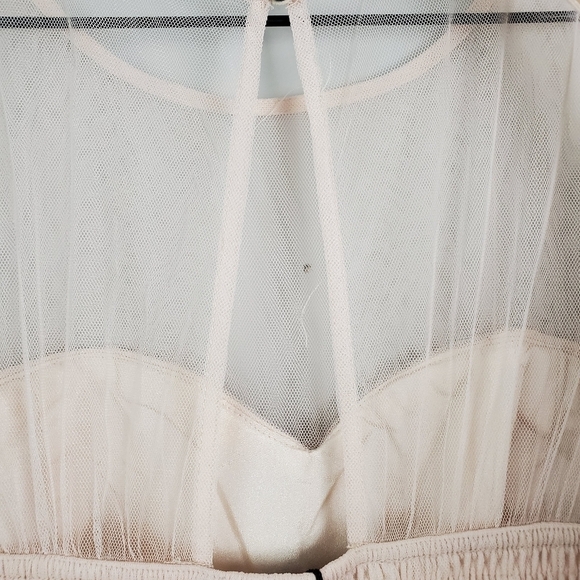 Asos Little Mistress Mesh Insert Maxi Dress Pink US 12 - Picture 9 of 12